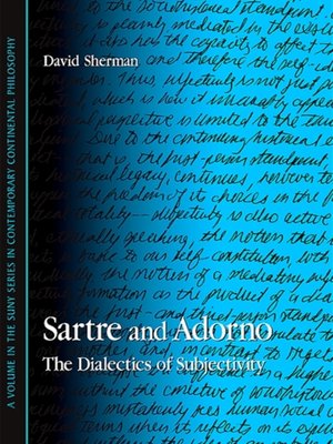 cover image of Sartre and Adorno